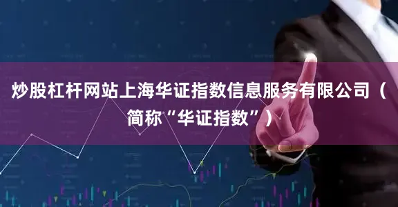 炒股杠杆网站上海华证指数信息服务有限公司（简称“华证指数”）