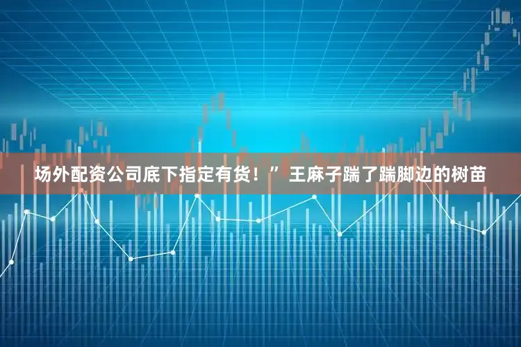 场外配资公司底下指定有货！” 王麻子踹了踹脚边的树苗
